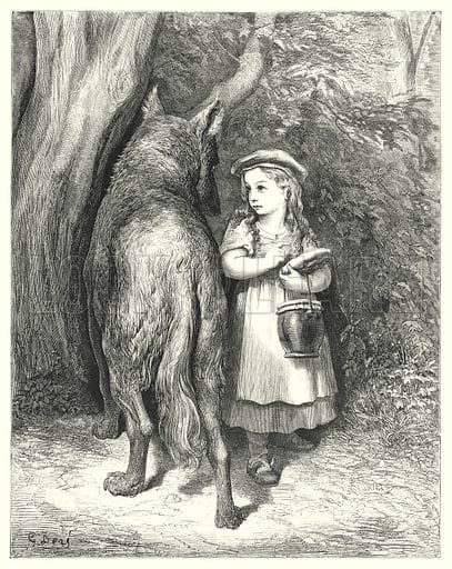 Ilustracija iz "Les contes de Perrault" (avtor ilustracije: Gustave Doré)